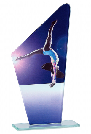 Trofe tematice - Trofee metal, trofee sticla - Trofeu Sticlă Gimnastică 22cm