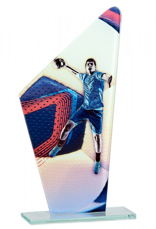 Trofe tematice - Trofee metal, trofee sticla - Trofeu Sticlă Handbal 22cm