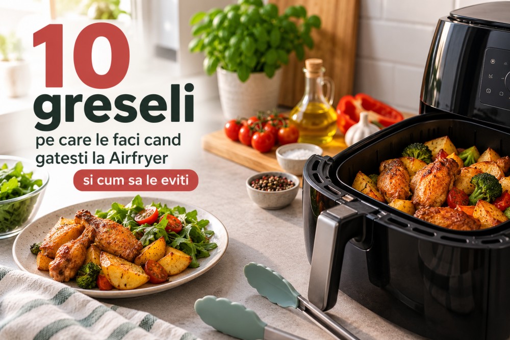 10 greseli la Airfryer si cum sa le eviti
