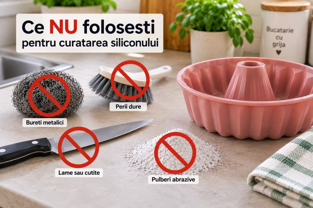 Ce sa NU folosesti pentru curatarea siliconului