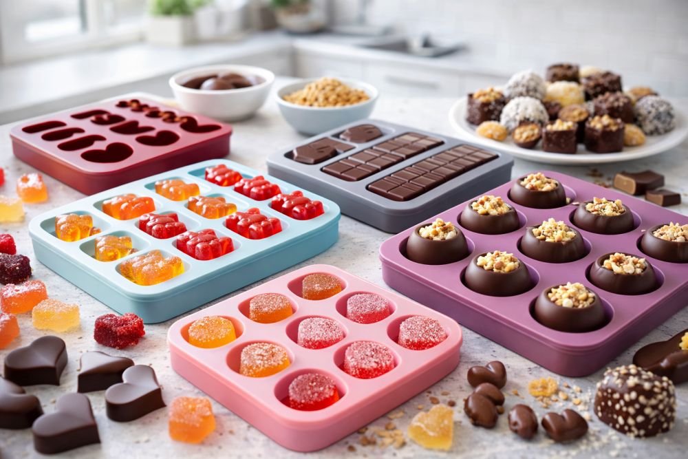 Forme si tavi din silicon pentru ciocolata, jeleuri si bomboane – Ghid complet pentru deserturi de casa