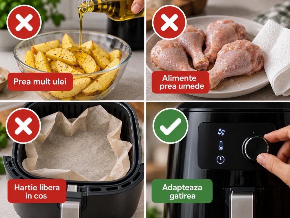 Greseli frecvente de evitat atunci cand gatesti la Airfryer