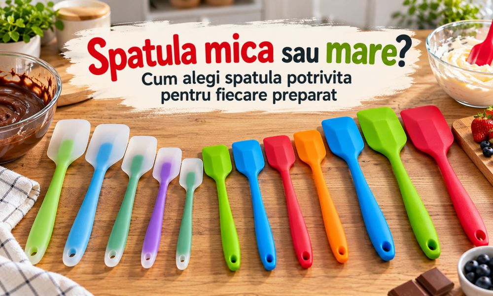 Spatula mica sau mare? Cum alegi spatula potrivita