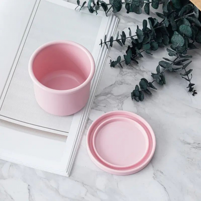 Caserola de silicon rotunda si solida. 250ml. Diametru 9cm [3]