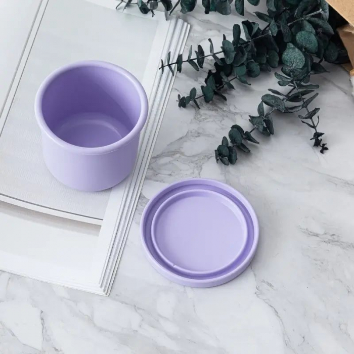 Caserola de silicon rotunda si solida. 250ml. Diametru 9cm [2]