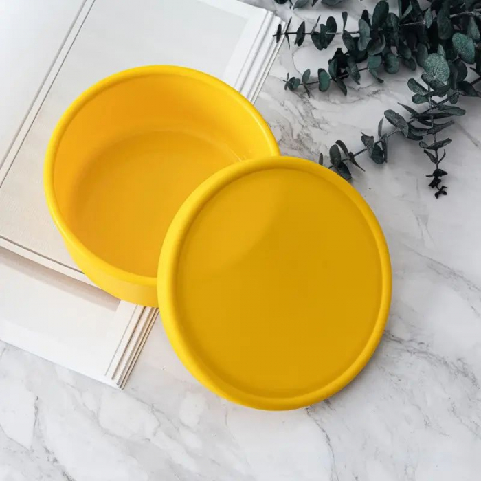 Caserola de silicon rotunda si solida. 750ml. Diametru 14cm [2]