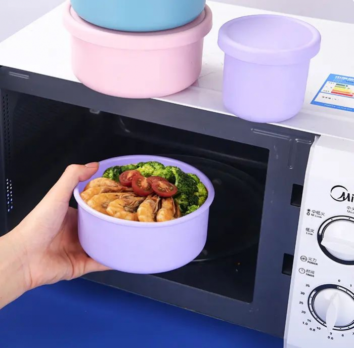 Caserola de silicon rotunda si solida. 750ml. Diametru 14cm [4]