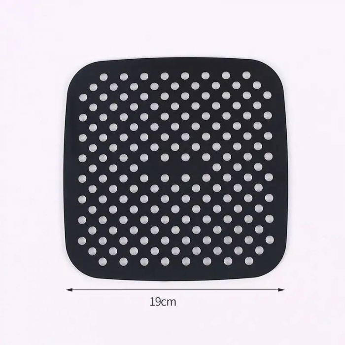Covoras de silicon pentru airfryer, friteuza cu aer cald, patrat, 19cm [3]