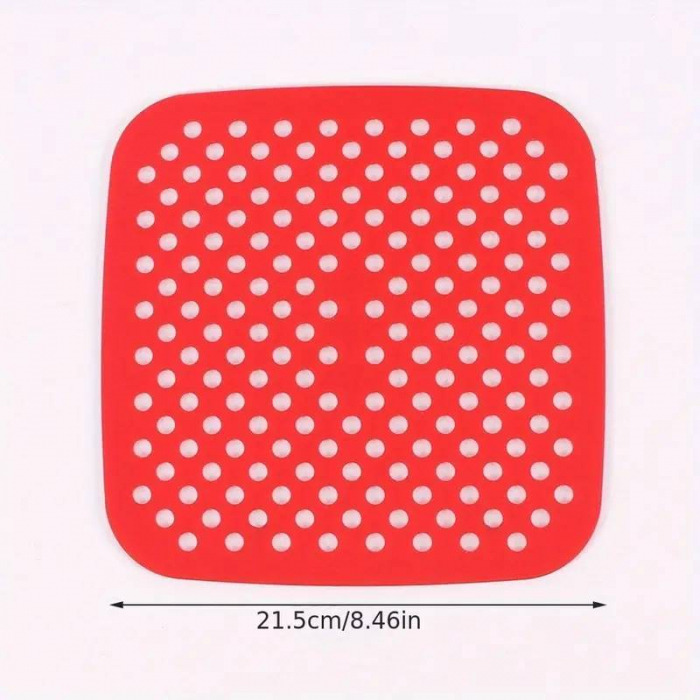Covoras de silicon pentru airfryer, friteuza cu aer cald, patrat, 21cm [2]