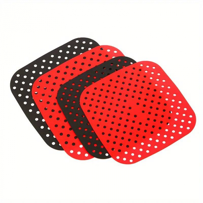 Covoras de silicon pentru airfryer, friteuza cu aer cald, patrat, 21cm [5]