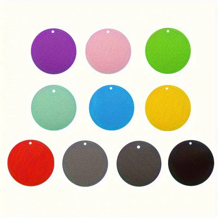 Covoras gros sau suport rotund de silicon pentru oale fierbinti, 8mm [3]