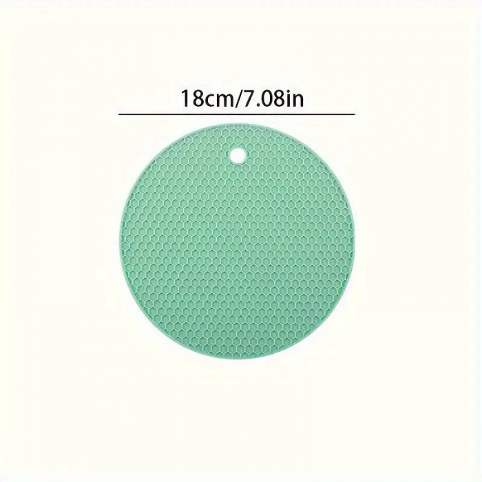 Covoras gros sau suport rotund de silicon pentru oale fierbinti, 8mm [4]