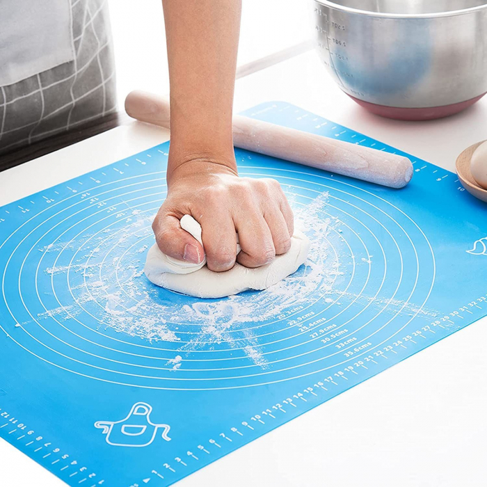 Covoras sau plansa de silicon alimentar, pentru framantat aluat, 50x70cm [2]