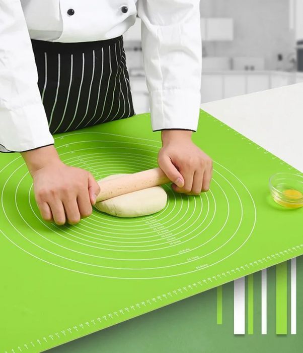 Covoras sau plansa de silicon alimentar, pentru framantat aluat, 50x70cm [6]