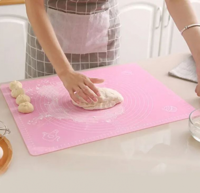 Covoras sau plansa de silicon alimentar, pentru framantat aluat, 50x70cm [3]