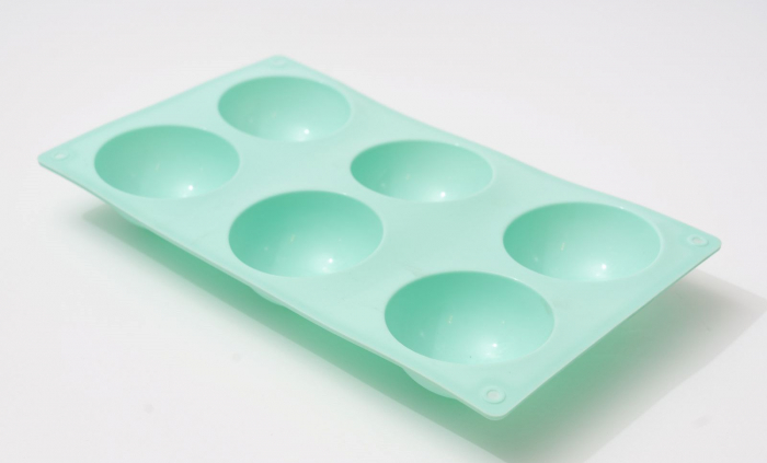 Forma de silicon cu 6 semisfere, cavitati, pentru prajituri, ciocolata [7]