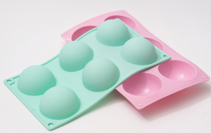 Forma de silicon cu 6 semisfere, cavitati, pentru prajituri, ciocolata [4]