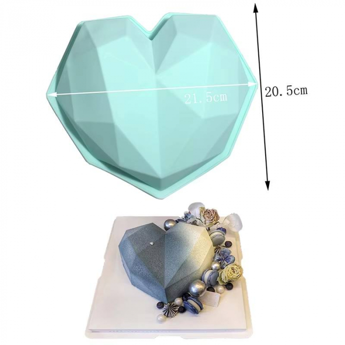 Forma de silicon inima diamant 3D [10]