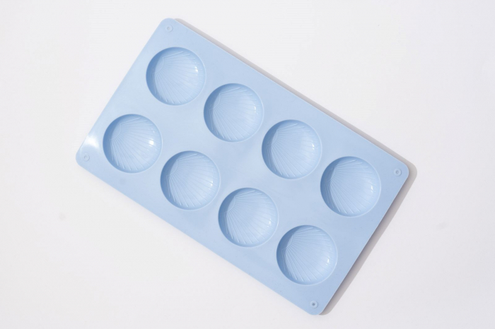 Forma de silicon pentru 8 scoici, prajituri [6]