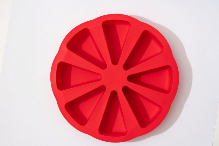 Forma de silicon pentru 8 tarte, prajituri triunghiulare [6]