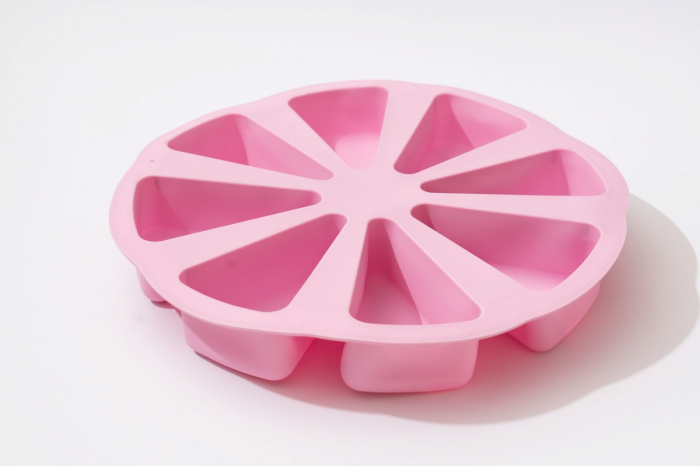 Forma de silicon pentru 8 tarte, prajituri triunghiulare [7]