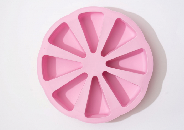 Forma de silicon pentru 8 tarte, prajituri triunghiulare [8]