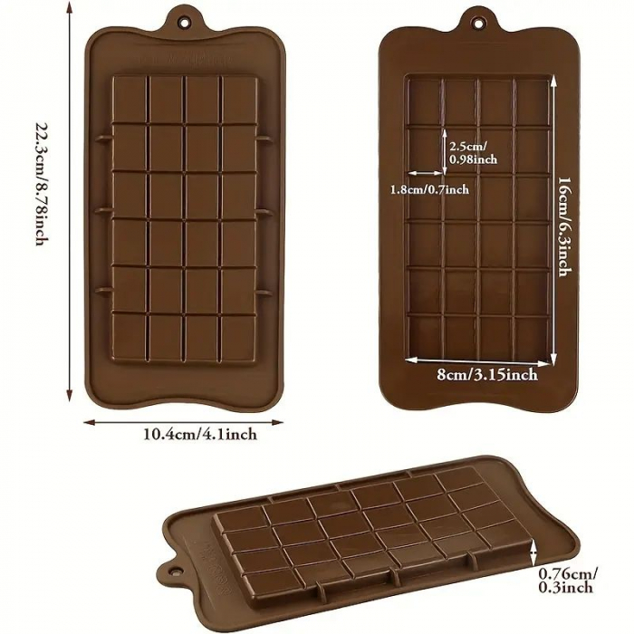 Forma de silicon pentru tabla normala de ciocolata, 22cm [3]