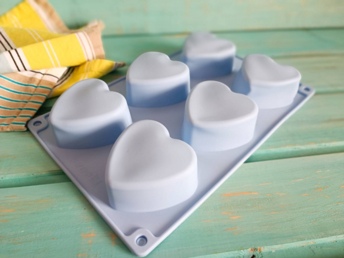 Forma silicon 6 inimi pentru prajituri si ciocolata, 29cm [5]