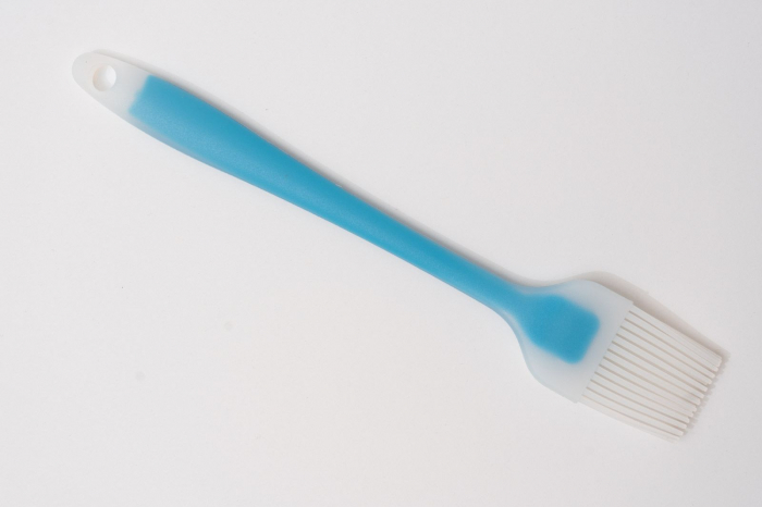 Pensula de silicon pentru uns, 21cm, albastru transparent [3]