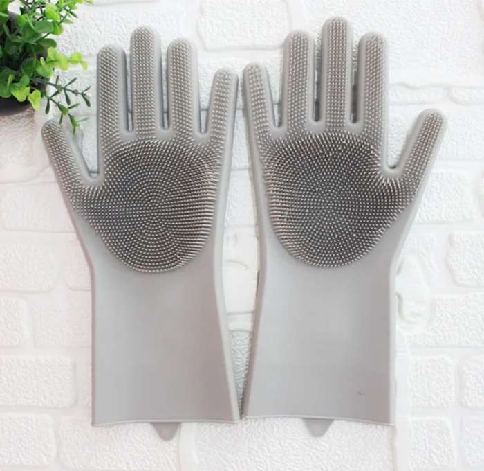 Set 2 manusi pentru spalat vase. Silicon termorezistent. [5]