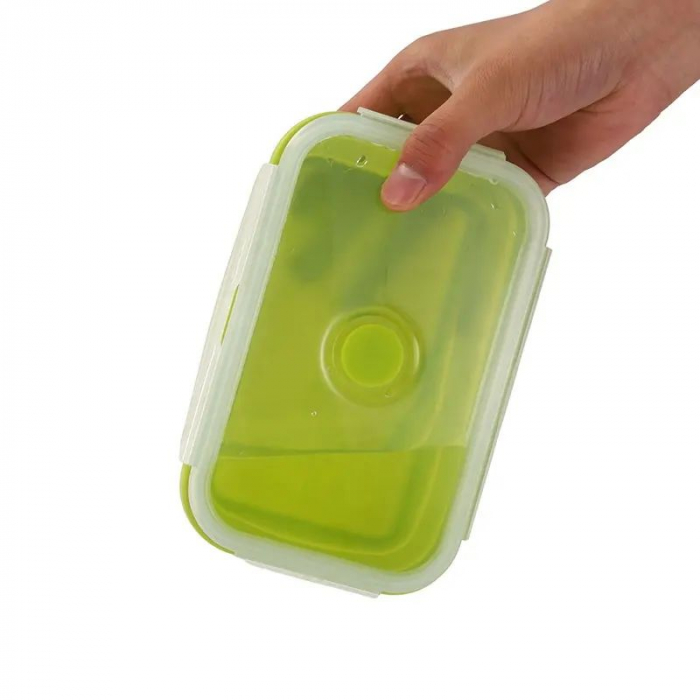 Set 4 caserole de silicon pliabile pentru pranz sau merinde [10]