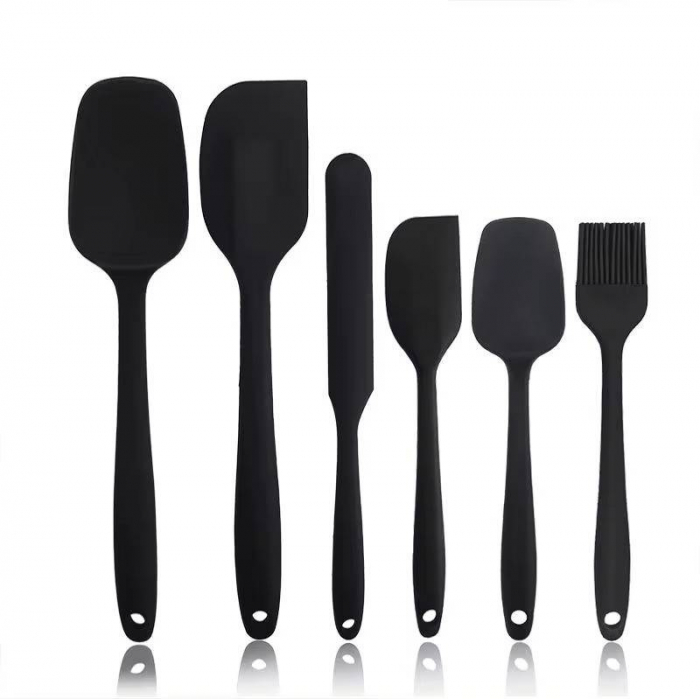 Set de 6 spatule sau ustensile de silicon pentru bucatarie rezistente la caldura [3]