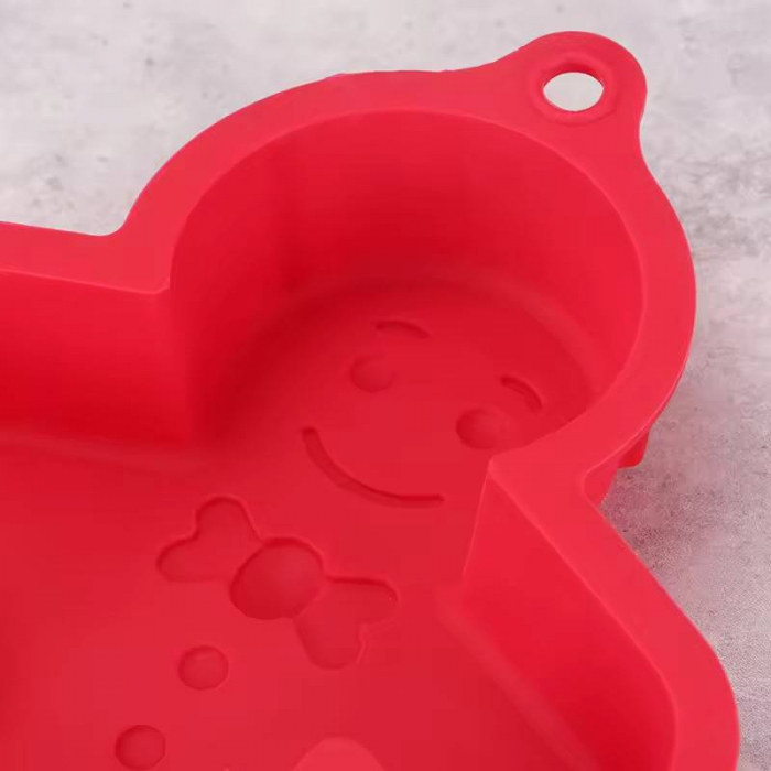 Tava de copt din silicon forma om de turta dulce, reutilizabila, rezistenta la cuptor [2]