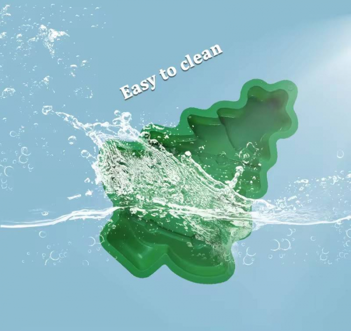 Tava de silicon cu forma brad de Craciun. Silicon alimentar rezistent la cuptor [2]