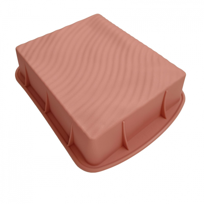 Tava de silicon dreptunghiulara, mare, pentru prajituri, chec, blat de tort [6]
