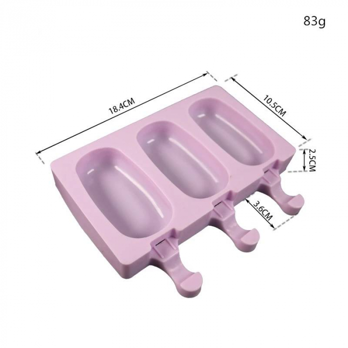 Tava de silicon pentru inghetata. 3 forme clasice [3]
