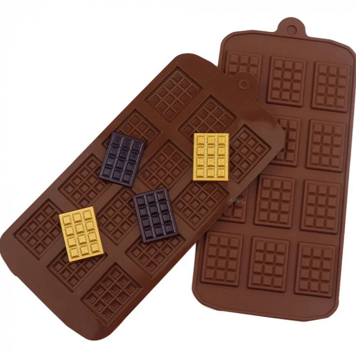 Tava de silicon pentru mini ciocolate, 12 forme [4]
