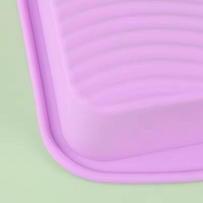 Tava patrata de silicon pentru chec, blaturi, pandispan prajituri, torturi, 26cm [5]