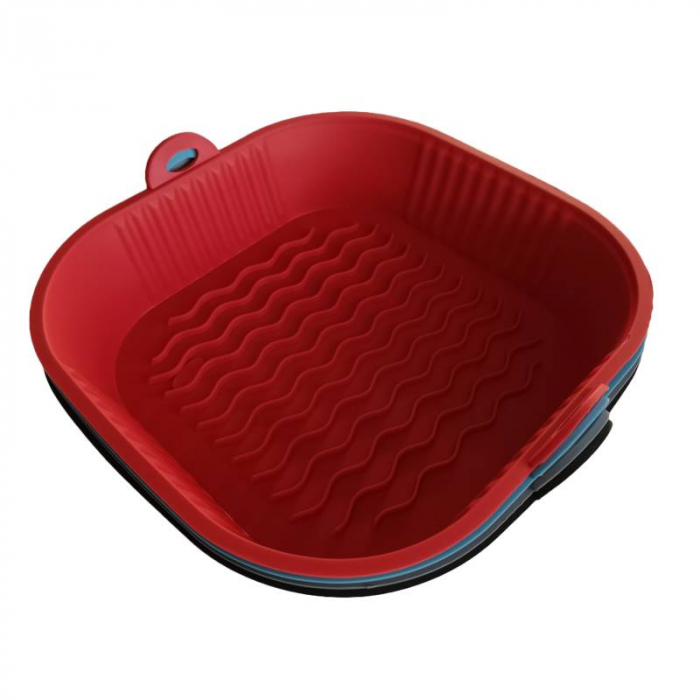 Tava patrata de silicon pentru friteuza cu aer cald, Airfryer, 20cm. Rezistenta la temperaturi ridicate [2]