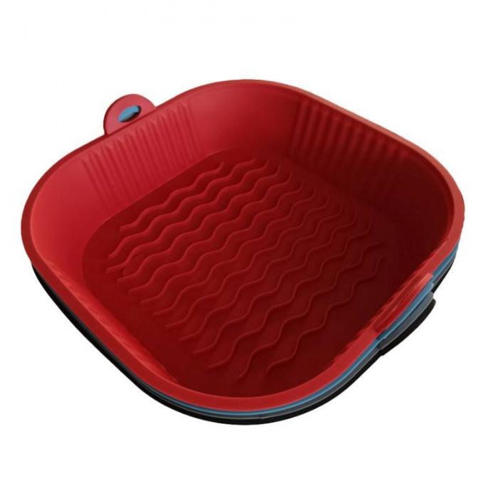 Tava patrata de silicon pentru friteuza cu aer cald, Airfryer, 22cm. Rezistenta la temperaturi ridicate [2]