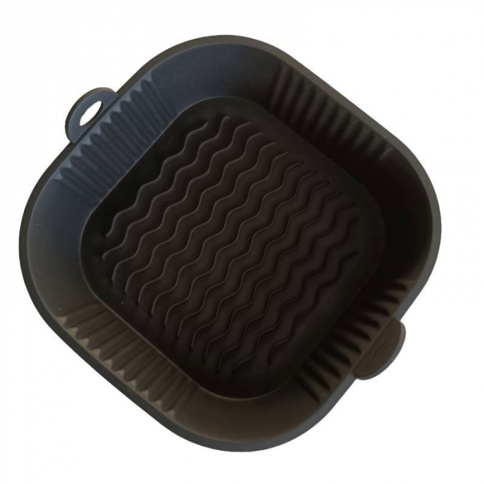 Tava patrata de silicon pentru friteuza cu aer cald, Airfryer, 22cm. Rezistenta la temperaturi ridicate [4]