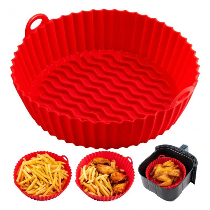 Tava rotunda de silicon pentru AirFryer, 16cm [2]