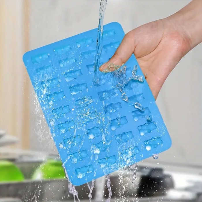 Tava sau forma de silicon cu 50 ursuleti mici. Pentru jeleuri, ciocolata sau bomboane [5]