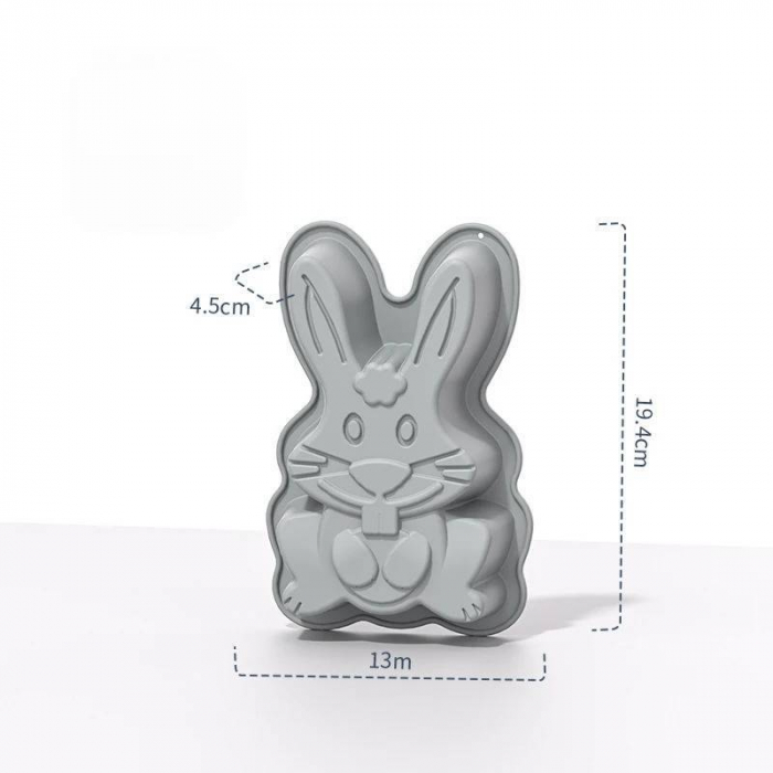 Tava sau forma de silicon iepuras mare de Paste [4]