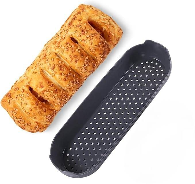 Tava sau forma de silicon perforata, pentru baghete, paine [2]