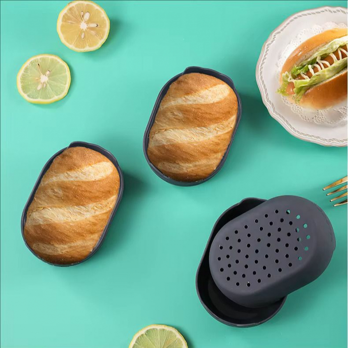 Tava sau forma de silicon perforata, pentru mini chifle, paine [6]