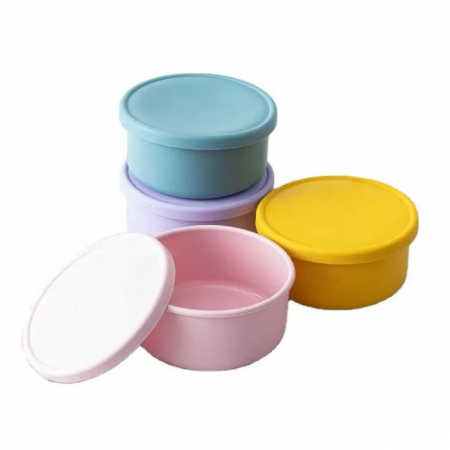STOC LIMITAT - Caserola de silicon rotunda si solida. 750ml. Diametru 14cm