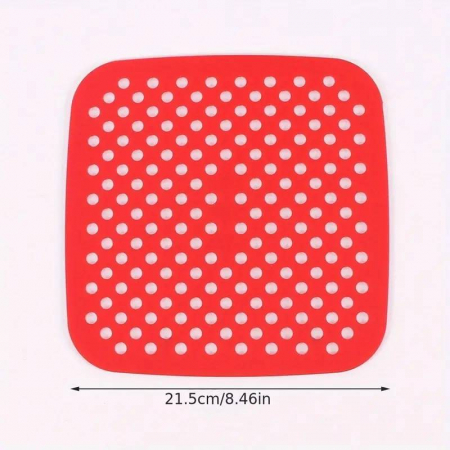 Covoras de silicon pentru airfryer, friteuza cu aer cald, patrat, 21cm [1]