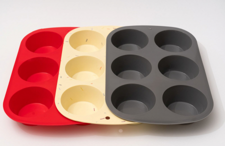 Forma de silicon cu 6 cavitati pentru tarte, prajituri, ciocolata [1]