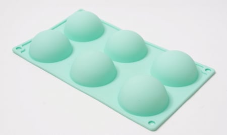 Forma de silicon cu 6 semisfere, cavitati, pentru prajituri, ciocolata [7]